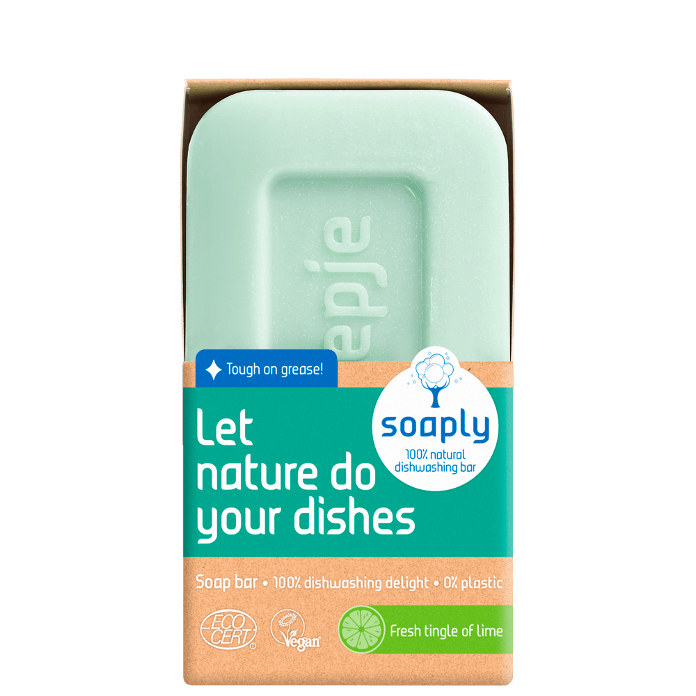 Dishwashing soap bar Fresh Tingle of Lime - Soaply